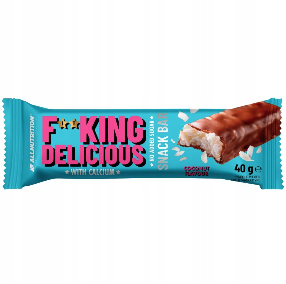 Allnutrition Fitking Delicious Snack Coconut Bar in Milk Chocolate 40g