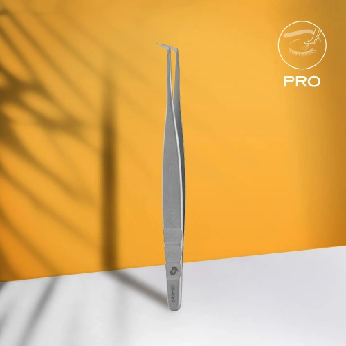 Staleks Pro Expert 40 Type 2 Eyelash Extension Tweezers L-Shaped 70° 125mm