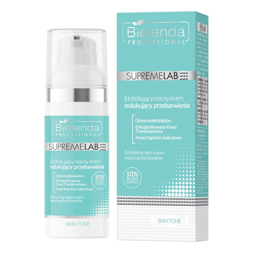 Bielenda Professional Supremelab Exfoliating Night Cream to Reduce Hyperpigmentation 50ml