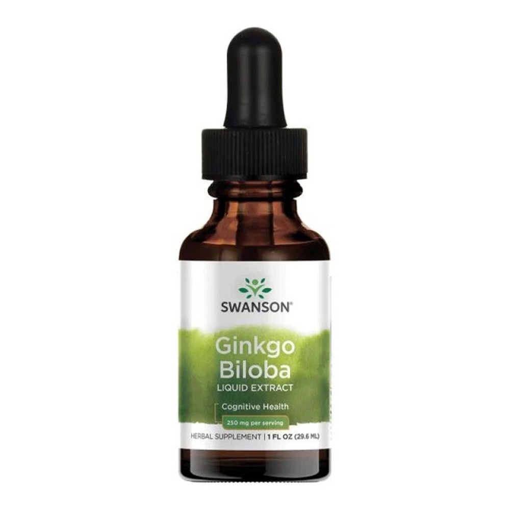 Swanson Ginkgo Biloba Liquid Extract 250mg Pamięć i Koncentracja 29ml