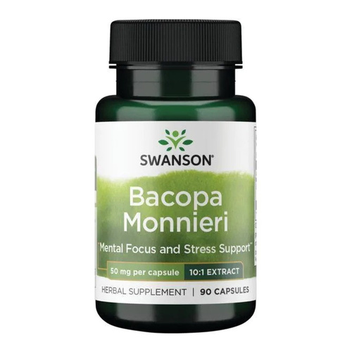 Swanson Bacopa Monnieri 10:1 Extract 50mg 90 Capsules