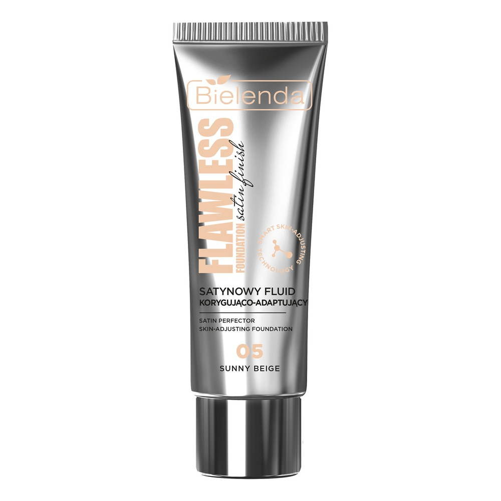 Bielenda Flawless Foundation Satin Correcting and Adapting Fluid 05 Sunny Beige 30g