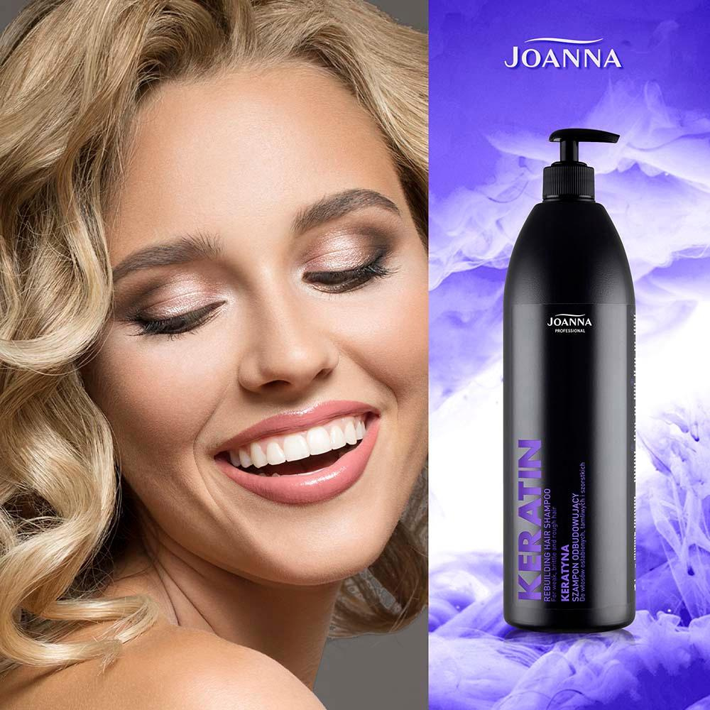 Joanna Professional Keratin Rebuilding Shampoo for Weakened and Brittle Hair 1000ml