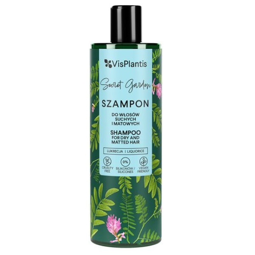 Vis Plantis Secret Garden Lukrecja Szampon dla Włosów Suchych i Matowych 400ml