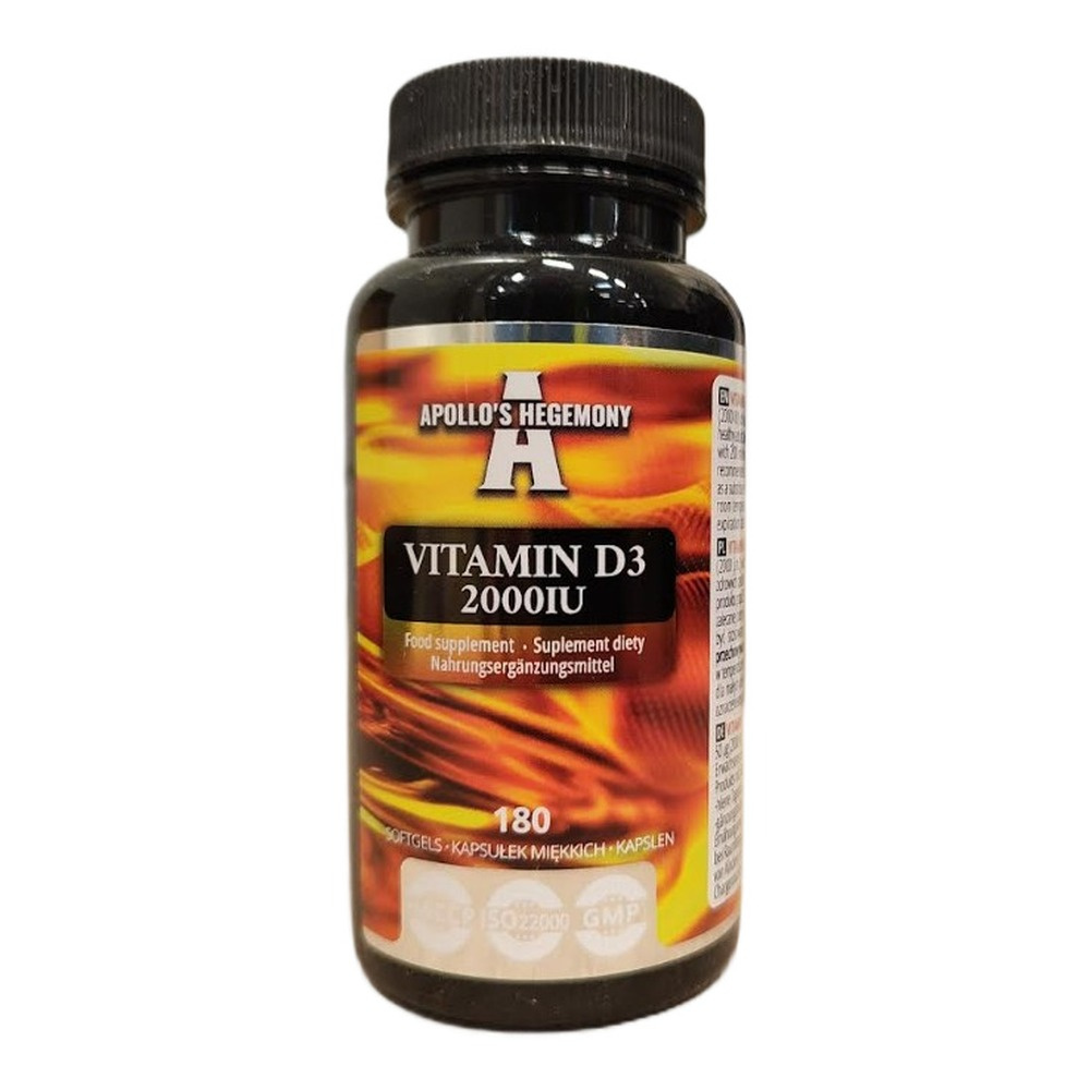 Vitamin D3 2000IU - 180 softgels