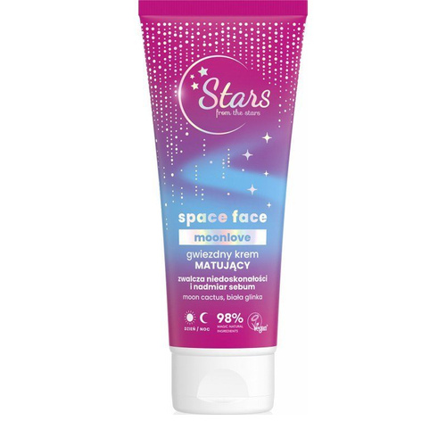 Stars from the Stars Space Face Moonlove Gwiezdny Krem Matujący dla Skóry Tłustej I Mieszanej 50ml Best Before 30.11.25