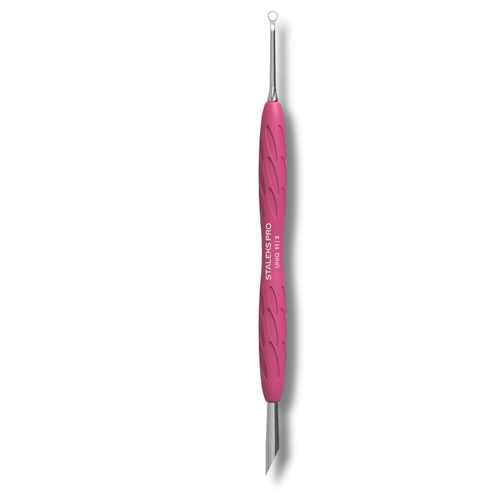 Staleks Pro Uniq Kopytko do Manicure Gummy z Silikonową Rękojeścią UNIQ 11 TYPE 2 Kopytko Skośne i Pierścień 1 Sztuka