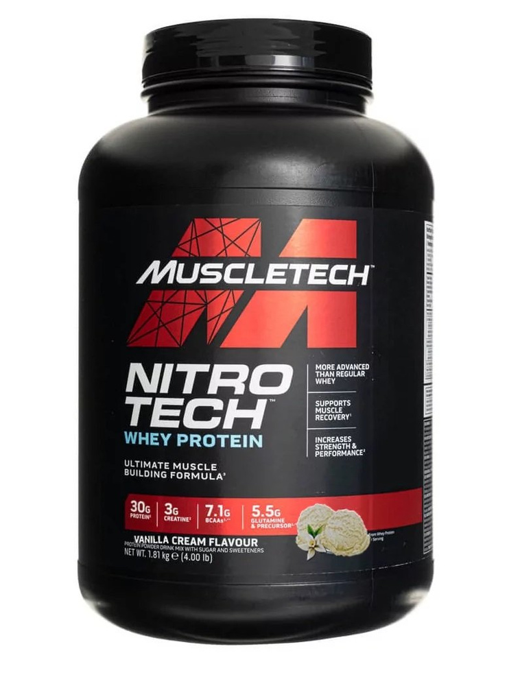 MuscleTech Nitro-Tech Vanilla Cream 1810g