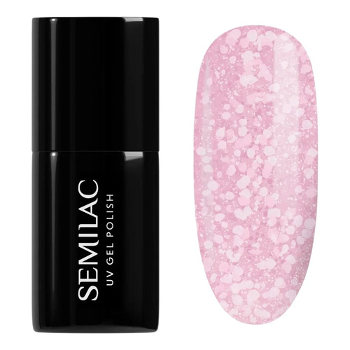 Semilac Crushed Ice Hybrid Gel Polish 491 Strawberry Ice 7ml
