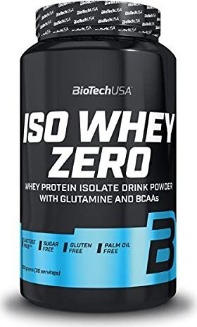 BioTechUSA Iso Whey Zero Pistacja Izolat Białka Serwatkowego Na Wzrost i Regenerację Mięśni 908g