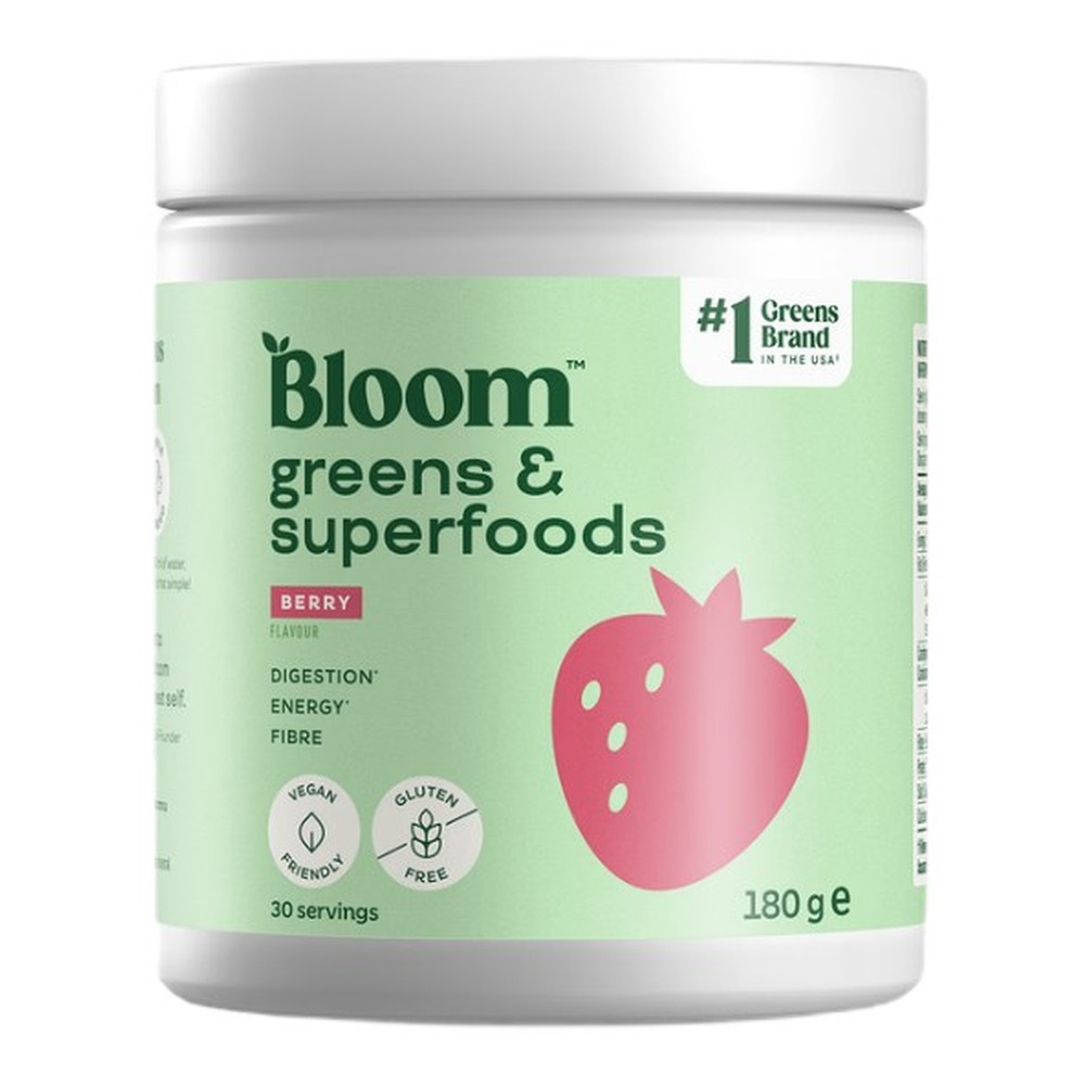 Bloom Greens & Superfoods Powder, Berry 180g