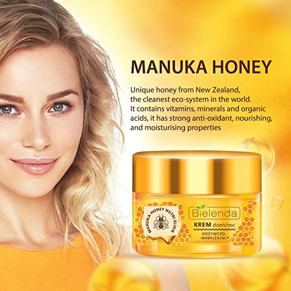 Bielenda Manuka Honey Nutri Elixir Odżywczy Nawilżający Krem na Dzień i na Noc 50ml