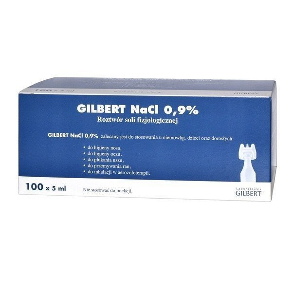 Gilbert NaCl 09% Saline solution 100x5ml