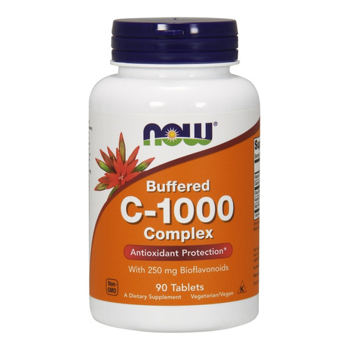 Now Foods Vitamin C-1000 Complex Complex Buforowana 250mg Bioflawonoidy 90 Tabletek