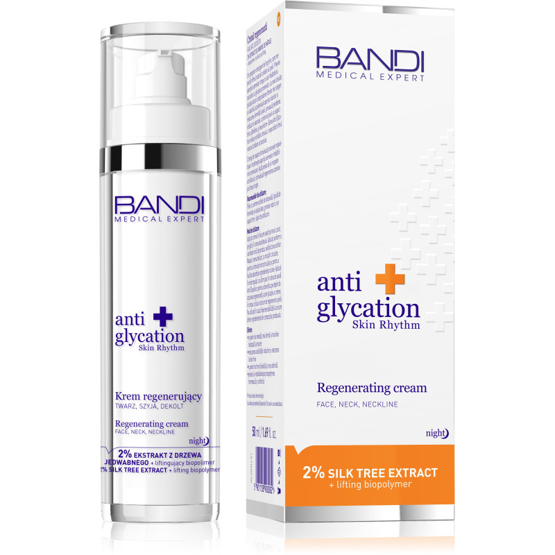 Bandi Anti Glycation Regenerating Cream Face Neck Neckline for Tired Skin at Night 50ml