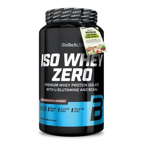 BioTechUSA Iso Whey Zero Izolat Białka Serwatkowego o Smaku Ciemnej Czekolady 908g