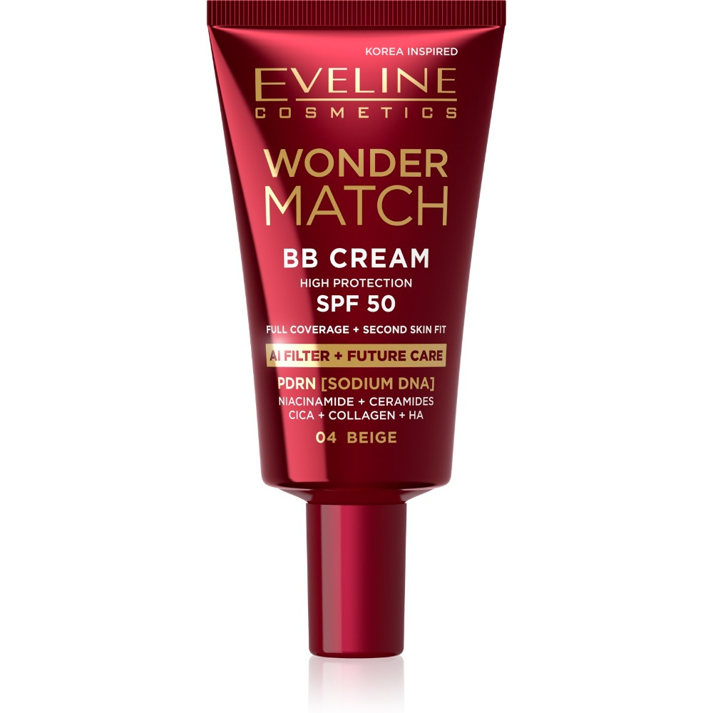 Eveline Wonder Match BB Cream krem BB wysoka ochrona SPF50 04 Beige 30 ml