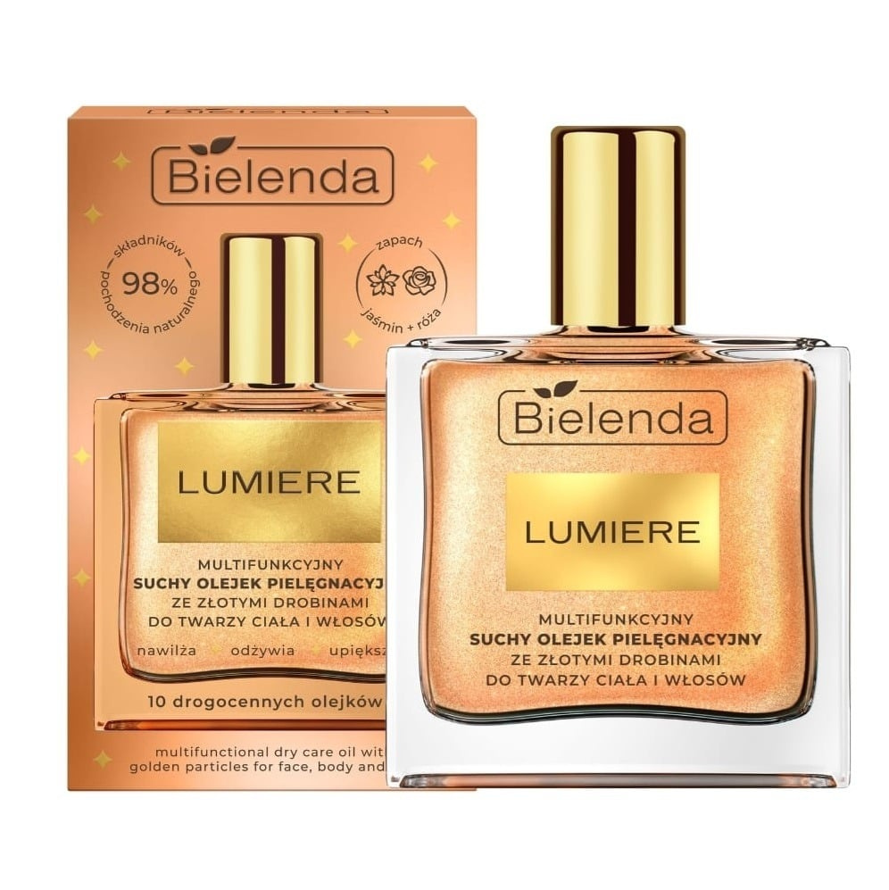 Bielenda Lumiere Wielofunkcyjny Suchy Olejek ze Złotymi Drobinkami 50ml