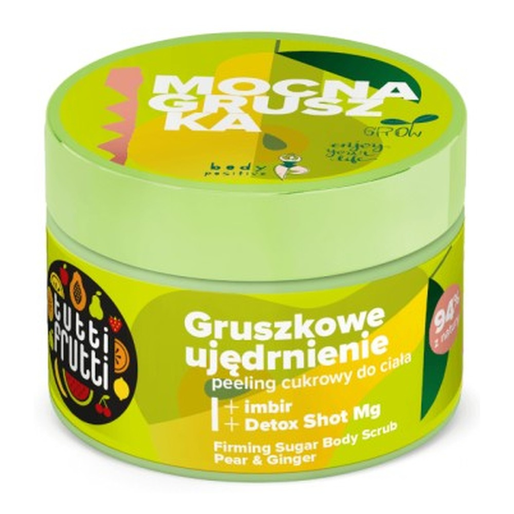 Tutti Frutti Firming Sugar Body Peeling Pear and Ginger Detox Shot Mg 300g