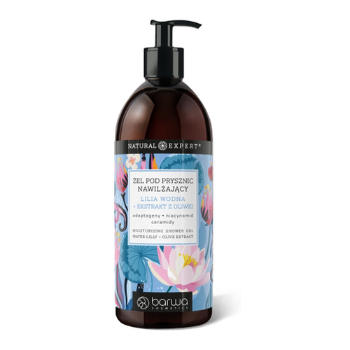 Barwa Natural Expert Moisturizing Shower Gel Water Lily + Olive Extract 480ml