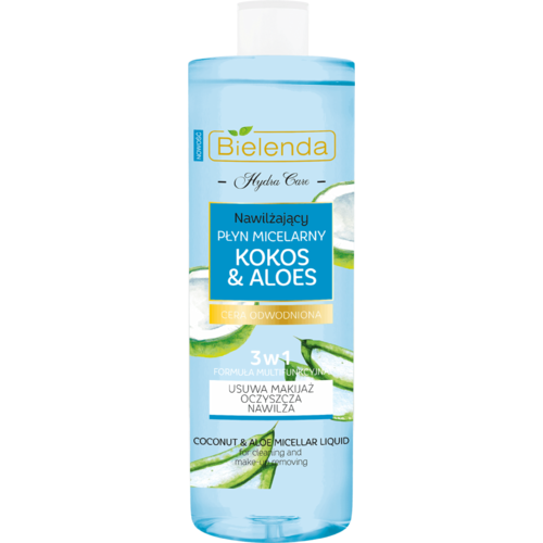 BIELENDA Hydra Care płyn micelarny nawilżający kokos i aloes 3w1 500ml