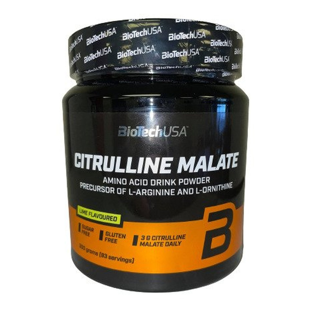 BioTechUSA Citrulline Malate Amino Acid Powder, Lime 300g
