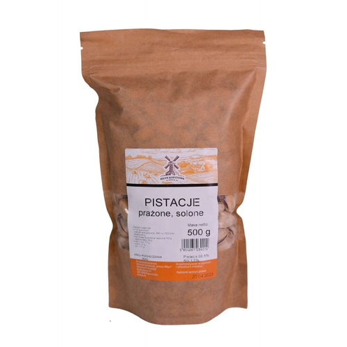 Młyn Kopytowa Pistacje Solone Prażone 500g Best Before 20.08.26