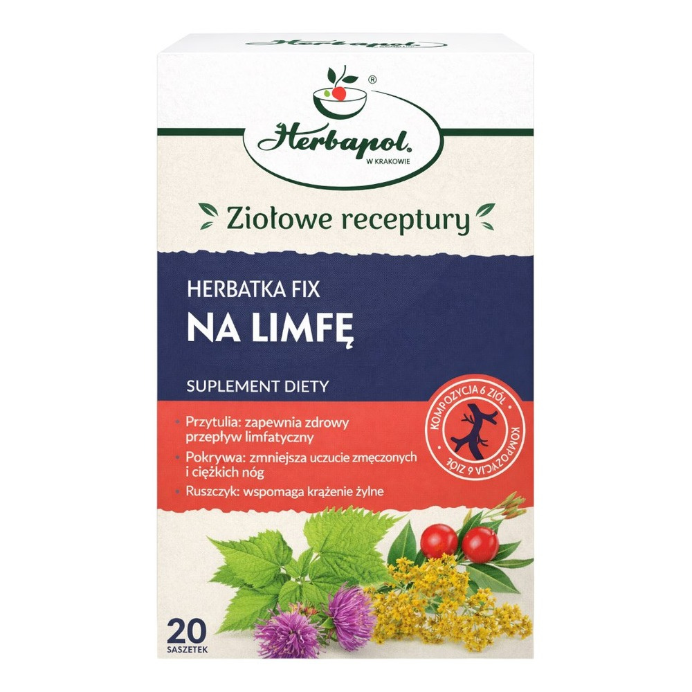 Herbatka na Limfę fix 20x2g HERBAPOL KRAKÓW