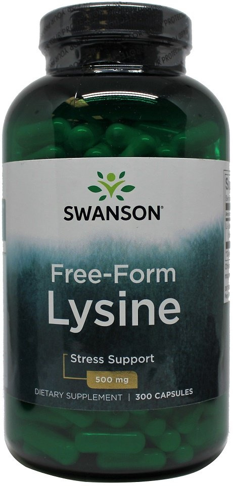 Swanson Lysine 500mg Free-Form 300 Kapsułek