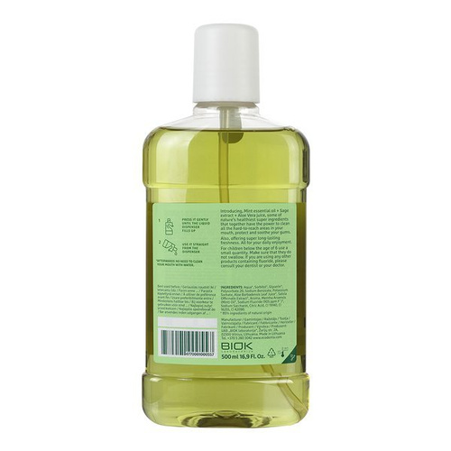 ECODENTA Płyn do płukania jamy ustnej szałwia, aloes i mięta, 500ml