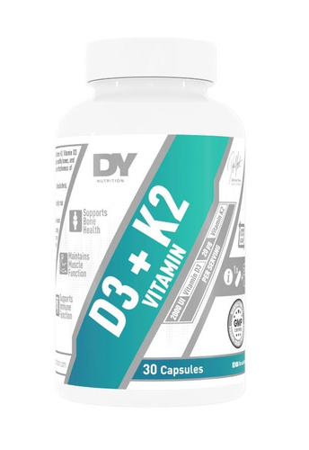 Dorian Yates Witamina D3 K2 Na Odporność i Zdrowe Kości 30 Kapsułek