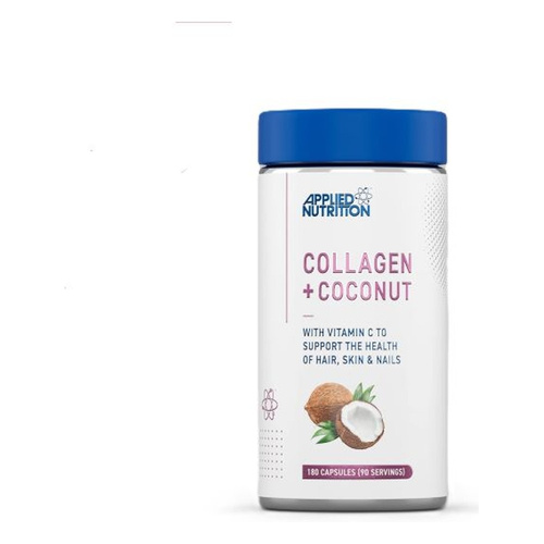 Applied Nutrition Collagen and Coconut Capsules with Marine Collagen and Vitamin C For Skin Hair and Nails 180 Capsules