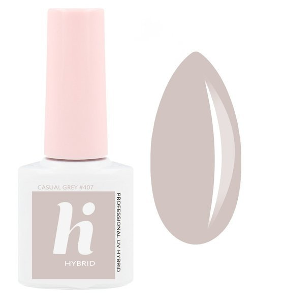 HI HYBRID Gel Polish Hybrid 5ml Casual Grey #407