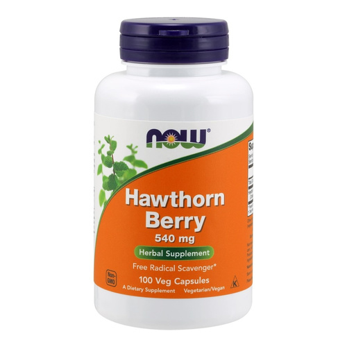 NOW Foods Hawthorn Berry 540mg as a Free Radical Scavenger 100 Capsules