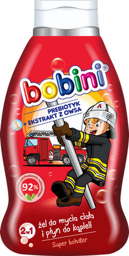 BOBINI płyn do kąpieli i mycia ciała Superbohater 660ml