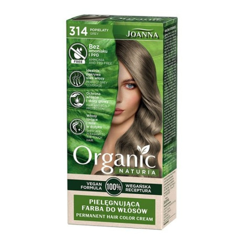 Joanna Organic Vegan Farba Nr 314 Popielaty 1 Sztuka