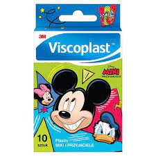 Viscoplast Miki i Przyjaciele Plastry dla Dzieci 10 Sztuk