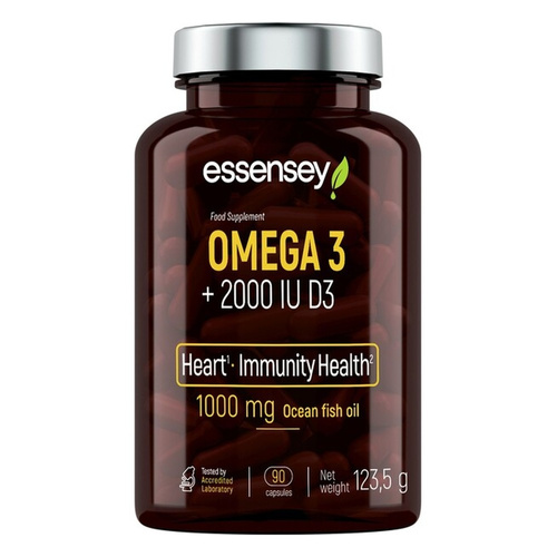 Essensey Omega 3 + 2000IU D3 90 caps