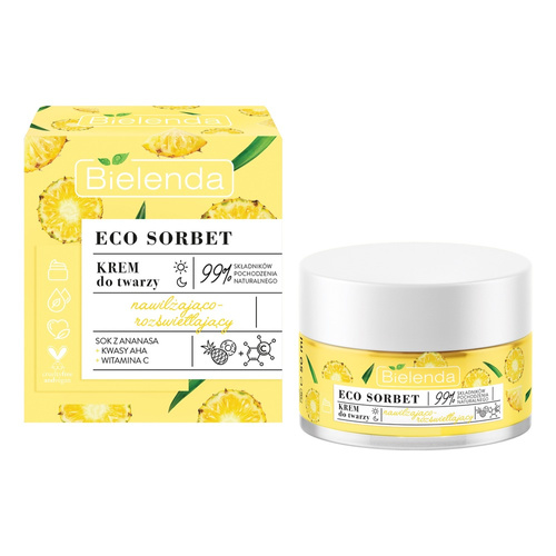 Bielenda Eco Sorbet Pineapple Moisturizing and brightening cream 50ml