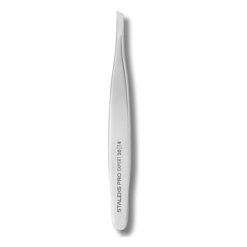 Staleks Pro Expert 20 Type 4 Eyebrow Tweezers Narrow Beveled 1pc