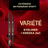 Eveline Variete Eyeliner i Kredka Podwójny Efekt 2w1 Ultra Black 1 Sztuka
