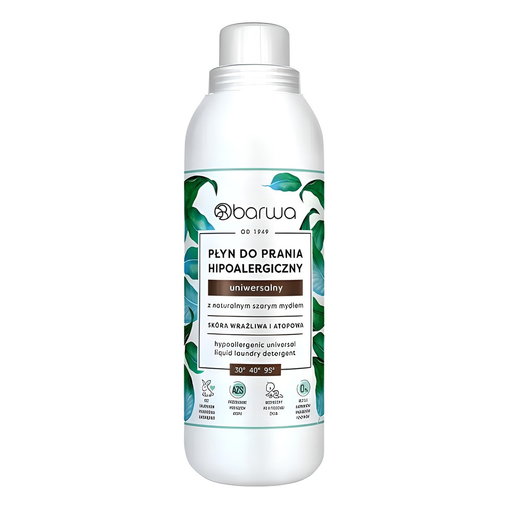 Barwa Hypoallergenic Universal Washing Liquid with Gray Soap for Sensitive and Atopic Skin 1l