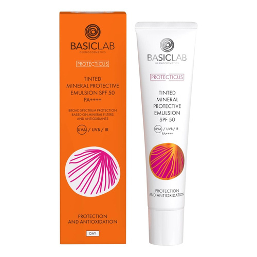BasicLab Koloryzująca Emulsja Ochronna SPF 50 40ml