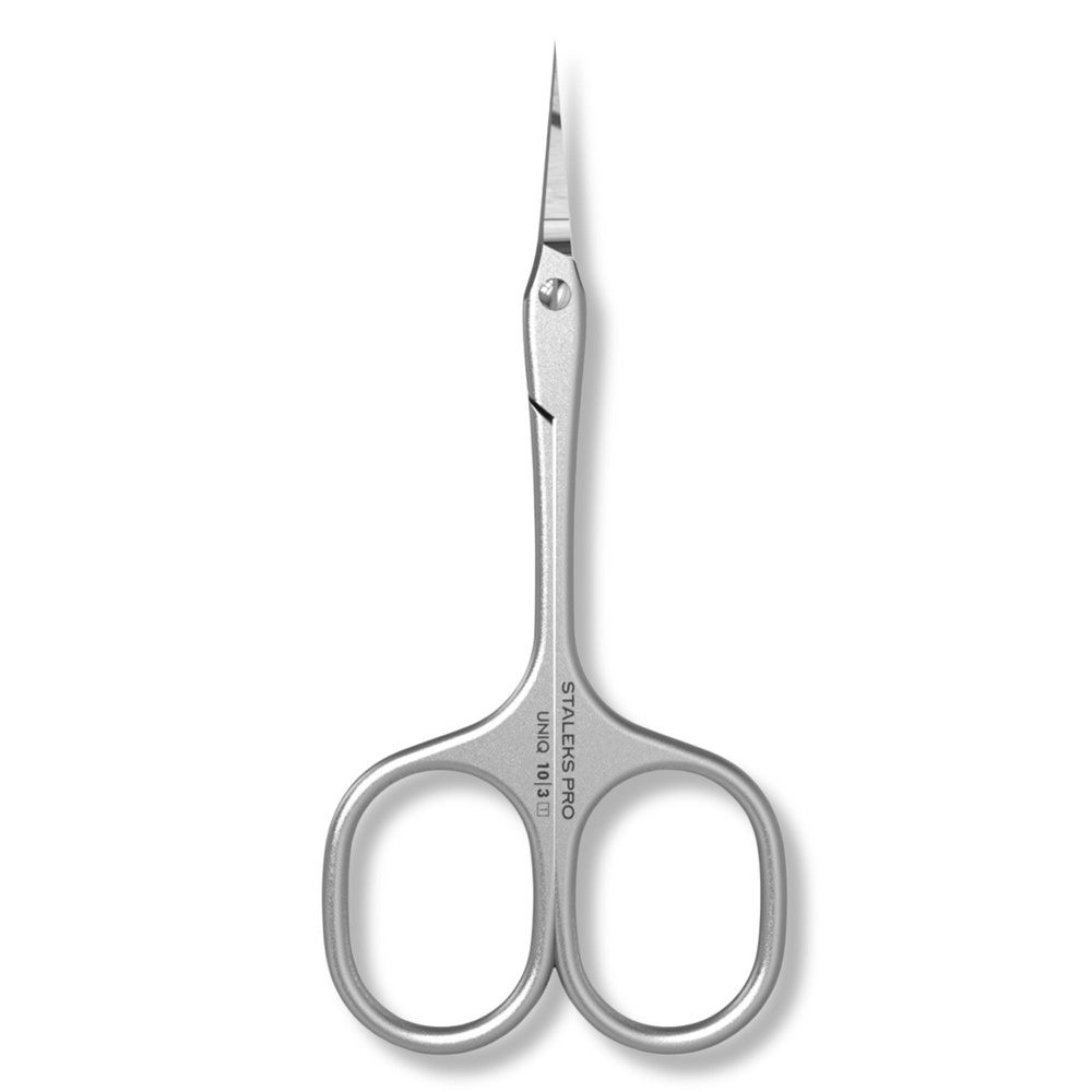 Staleks Pro Uniq 10 Type 3 Ballerina Professional Cuticle Scissors Expert Series For Manicure SQ-10/3
