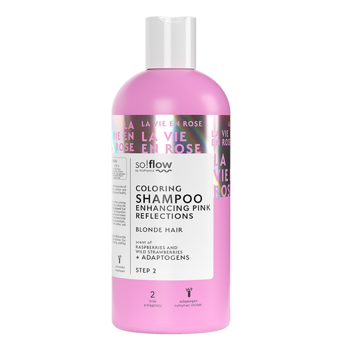 So!Flow Koloryzujący Szampon Nadający Różowe Refleksy dla Włosów Blond 300ml