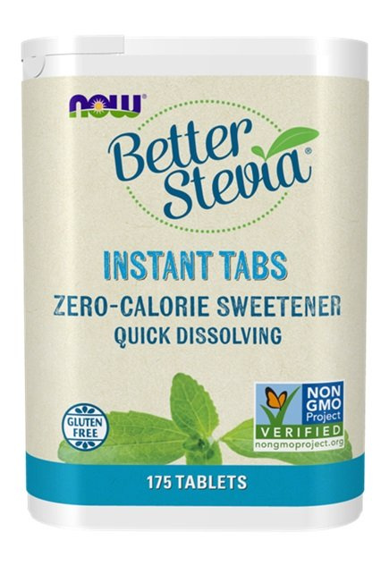 NOW Foods Better Stevia Instant Tabs Zero-Calorie Sweetener 175 Tabs