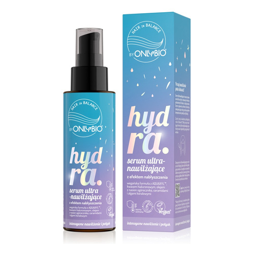 OnlyBio Hair in Balance Hydra Ultranawilżające Serum z Efektem Nabłyszczenia dla Włosów Suchych 100ml