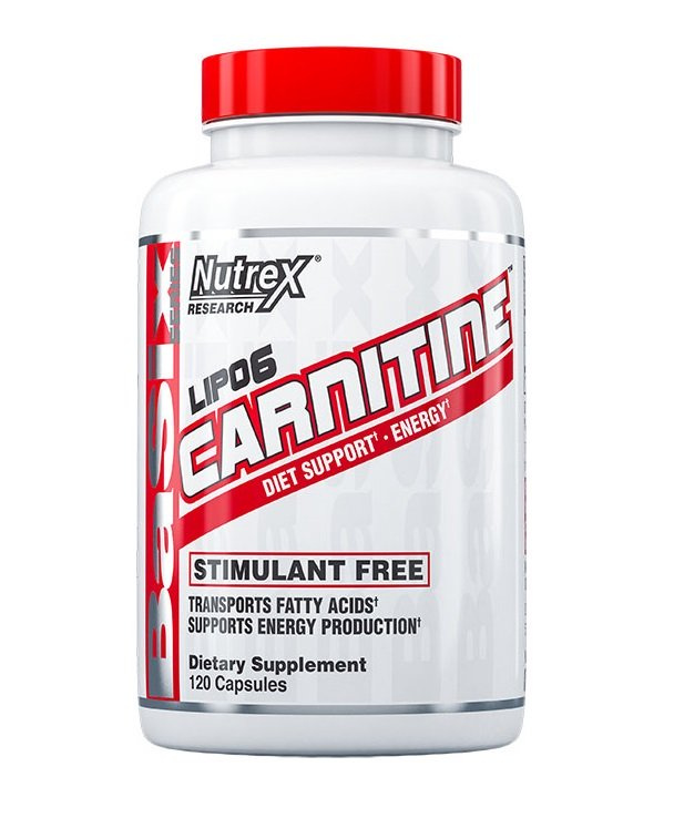 Nutrex Lipo-6 Carnitine Suplement z L-Karnityną na Spalanie Tłuszczu i Produkcję Energii 120 Kapsułek