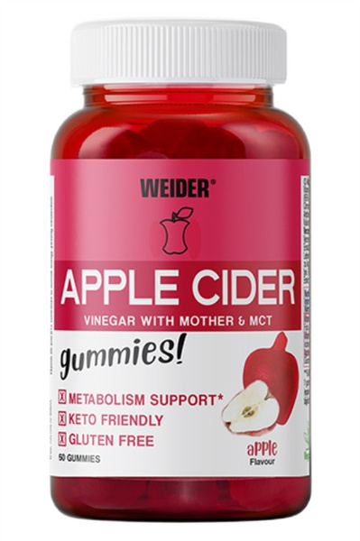 Weider Apple Cider, Apple - 50 gummies