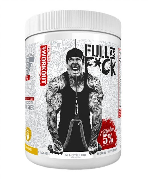 5% Nutrition Full As F*ck Legendary Series Pre-Workout for Muscle Pump Beach Blast 380g